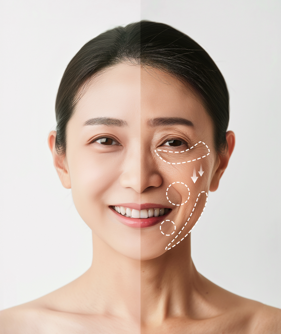 안면거상술 모델 이미지