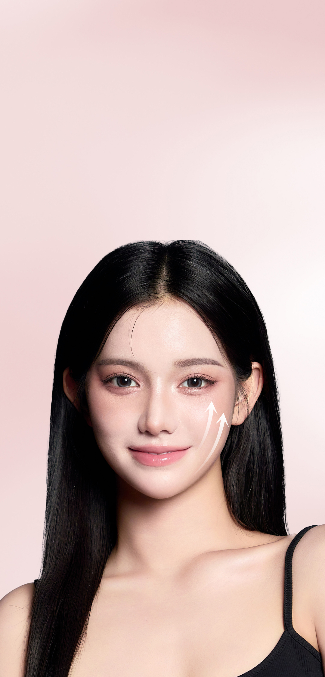 model with firm and lifted skin
