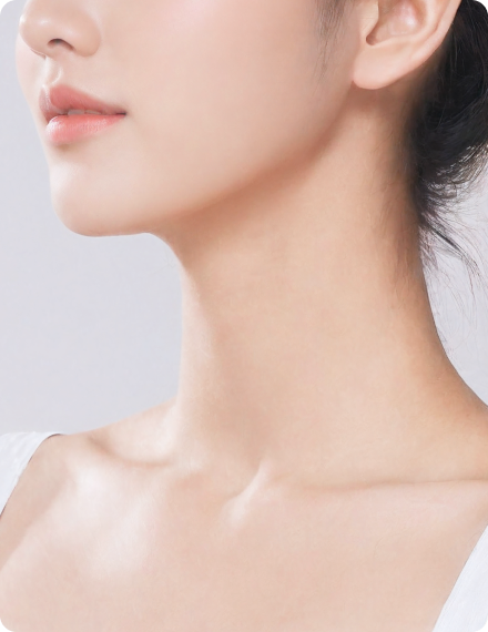 model with slim neck and shoulders representing body tox treatment