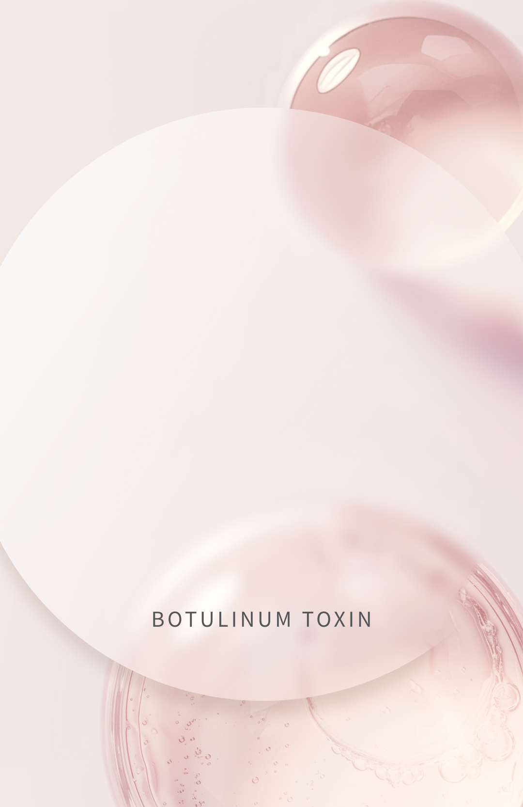 droplets representing botulinum toxin treatment