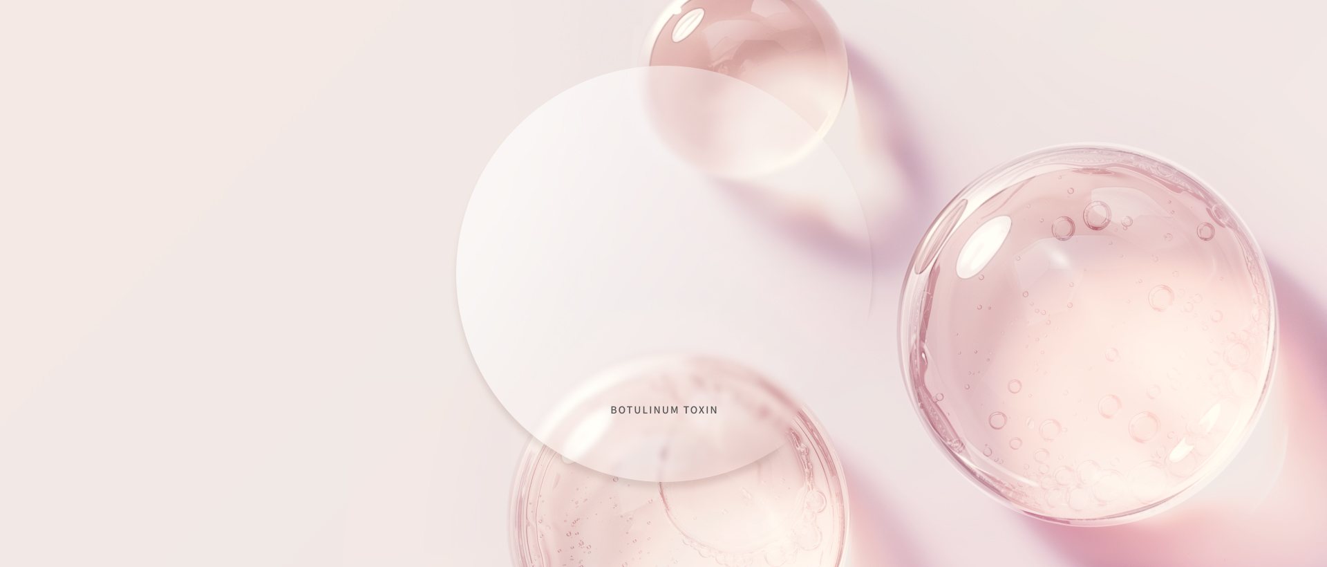 droplets representing botulinum toxin treatment