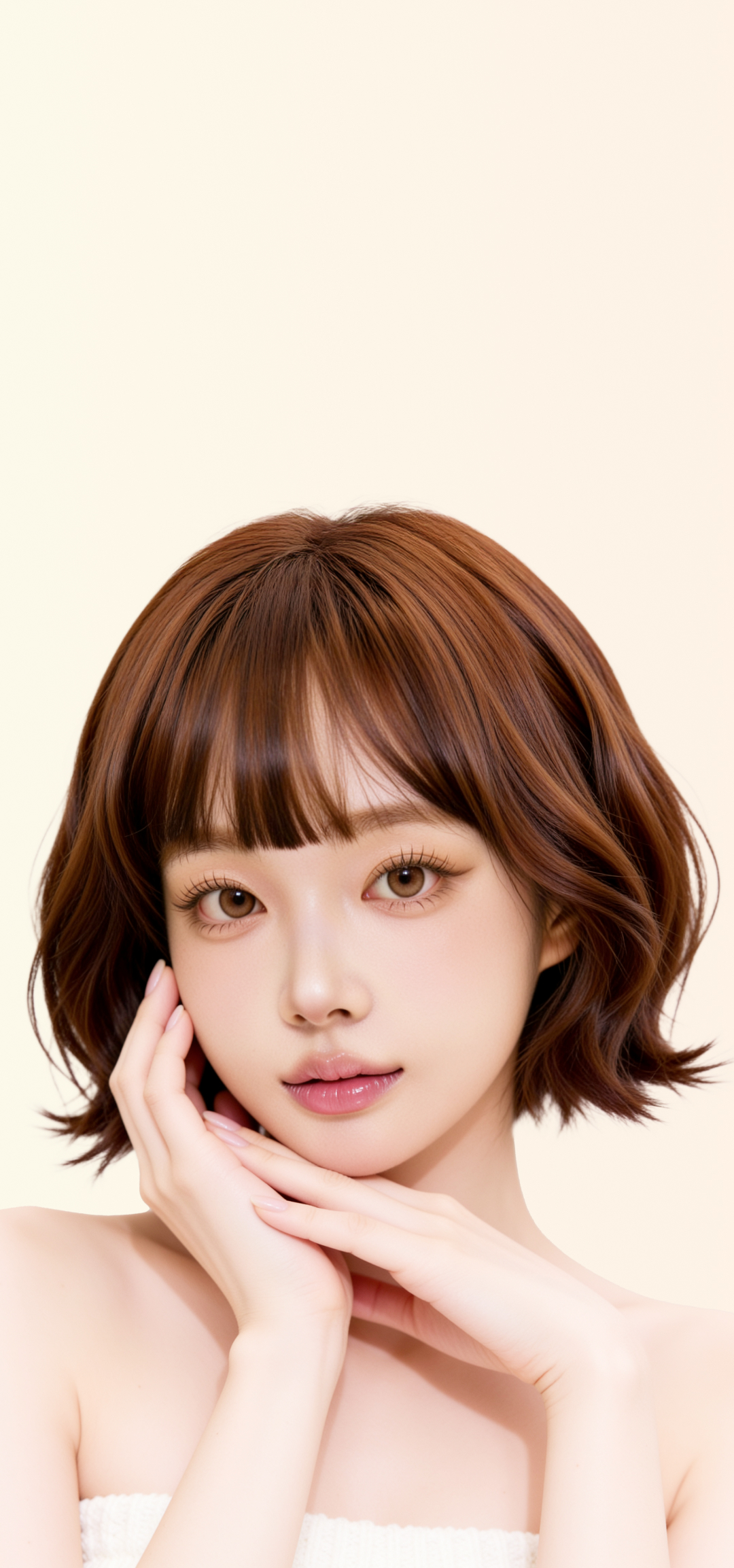 model with enhanced facial volume representing lienjang dermal fillers