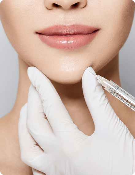 woman receiving dermal fillers