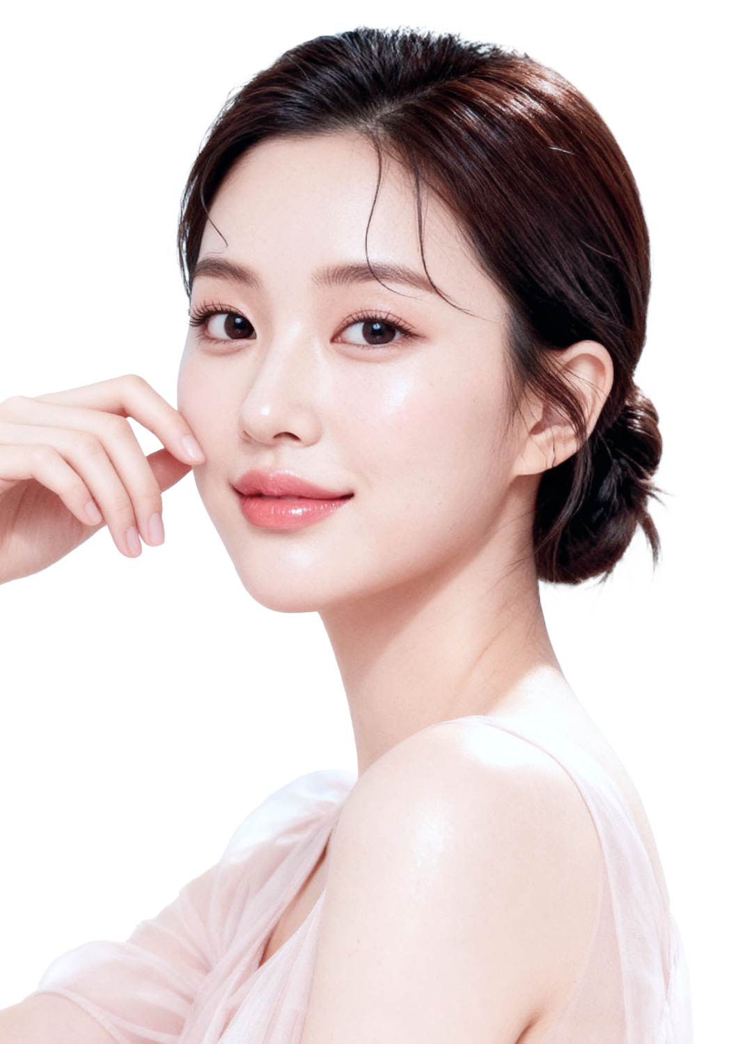 model with glowing skin representing gouri skin booster