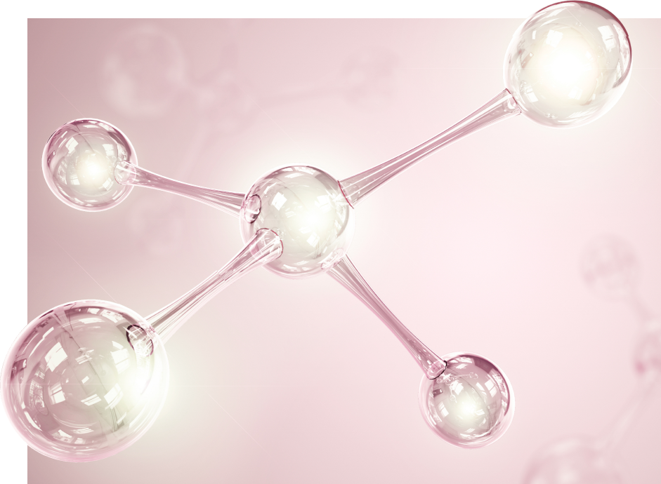 atom shape representing stem cell growth factor injection treatment