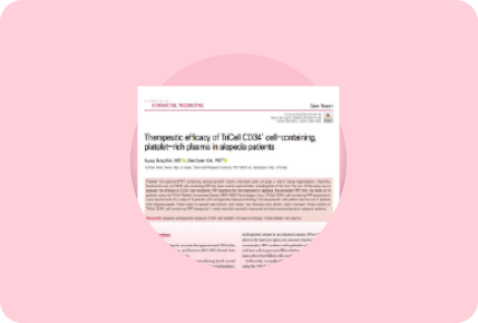 clinical research paper for liencell stem cell growth factor iv drip