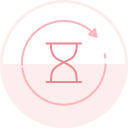 hourglass representing increased vitality