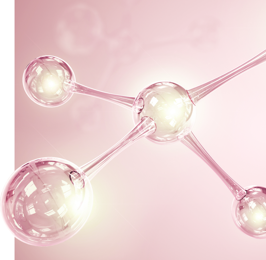atom shape representing stem cell growth factor injection treatment