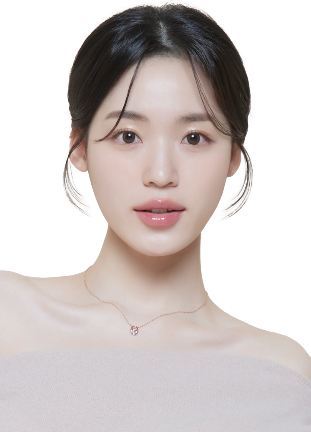 model representing lienjang's lip filler treatment
