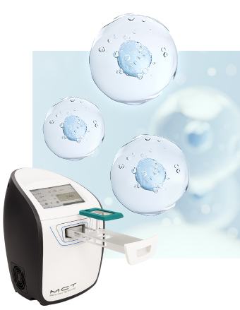 mct metacell device and cells representing exosomes, atp, and growth factors