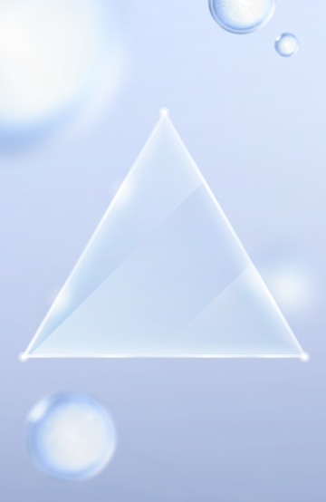 blue background with droplets representing neck filler