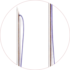 Ultra dissolvable thread lifting image