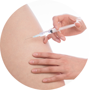 needle representing ppc-free body fat-dissolving injections