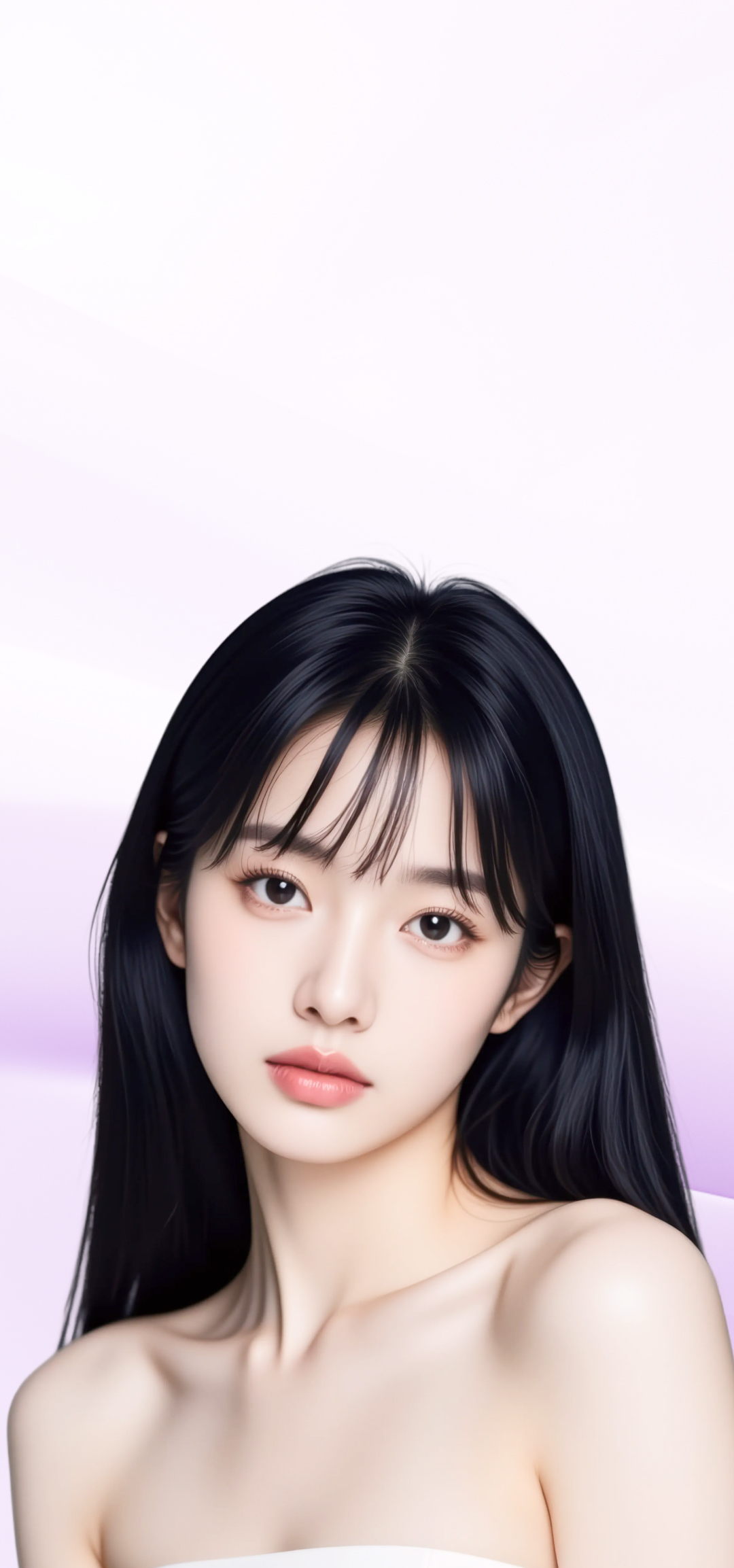 model representing v-olet double chin injection