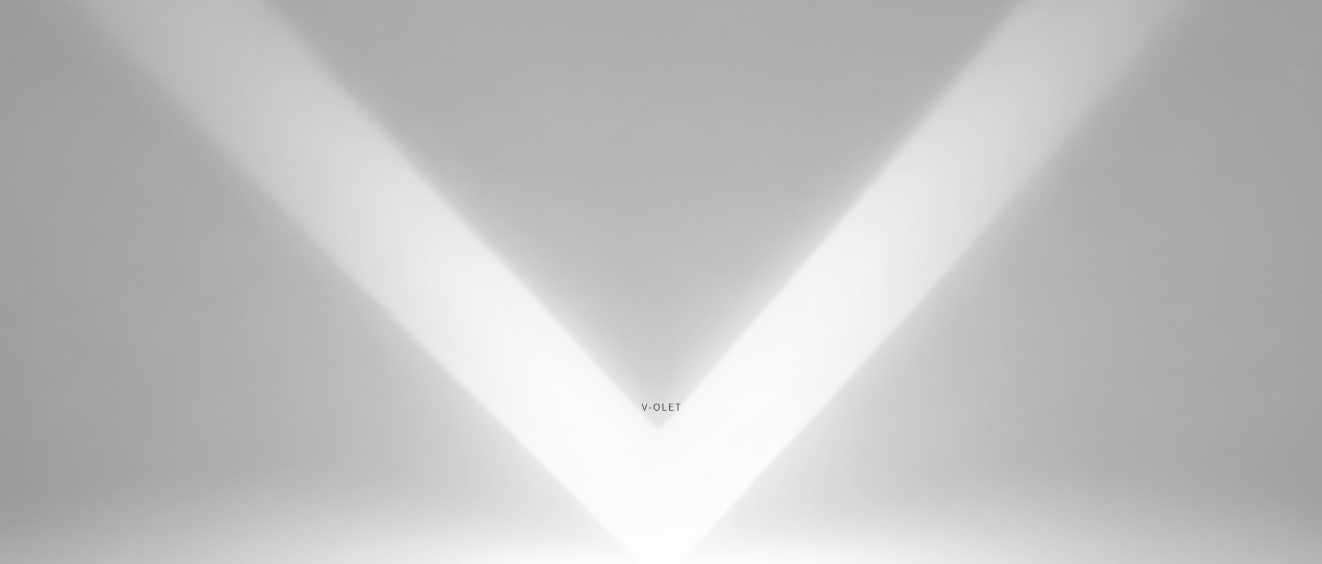 gray background with white v representing v-olet